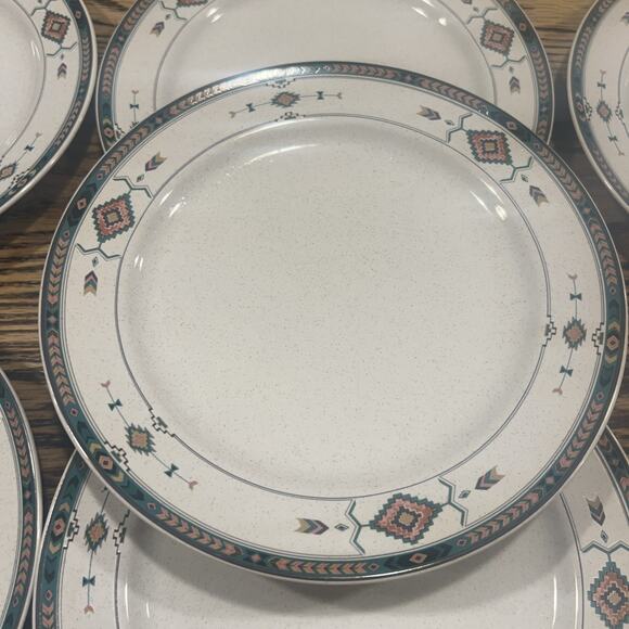 Set of 7 Studio Nova Adirondack Salad Plates 8 1/4" Y2201 Southwestern - Picture 3 of 10